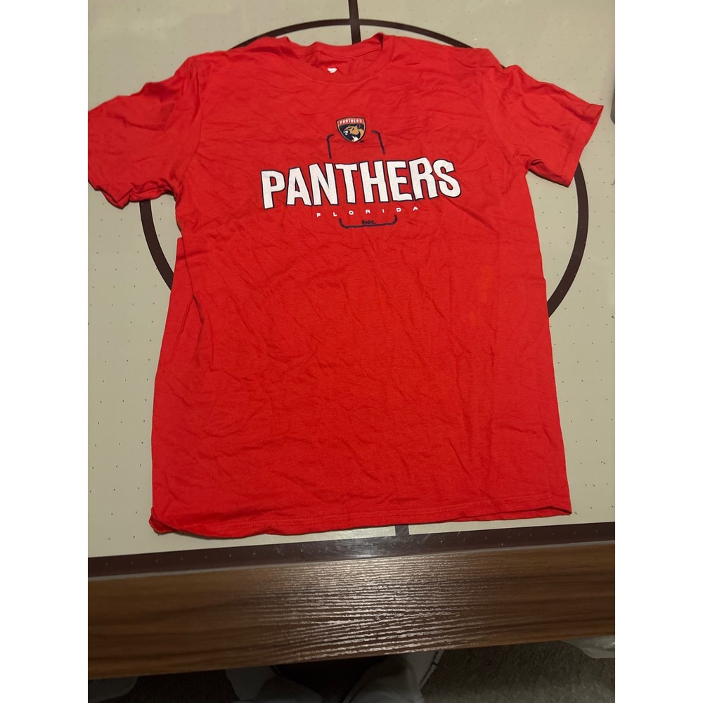 135Fanatics Florida Panthers NHL T-Shirt Mens Large Red Short Sleeve Graphic